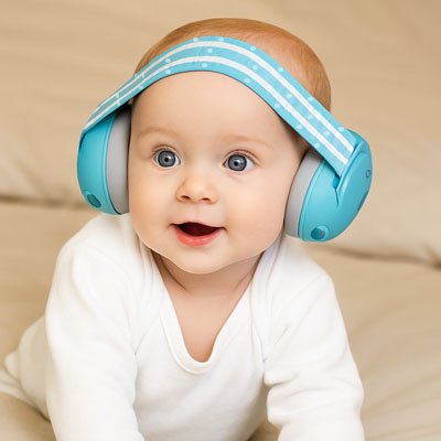 Casque anti bruit bébé | SerenityGo - Mon bébé nomade