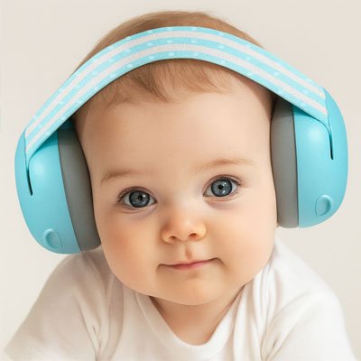 Casque anti bruit bébé | SerenityGo - Mon bébé nomade