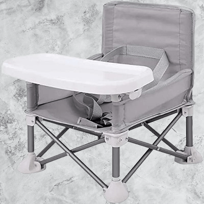 Chaise Pliante - BabyBoosterSeat™ - Gris - Mon bébé nomade