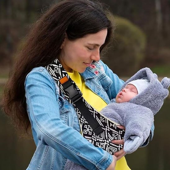 Echarpe de portage bébé | Étreinte bohème - Mon bébé nomade