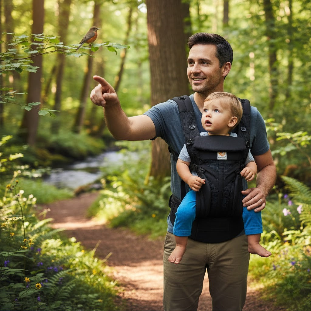 aventure avec papa porte bebe physio noir