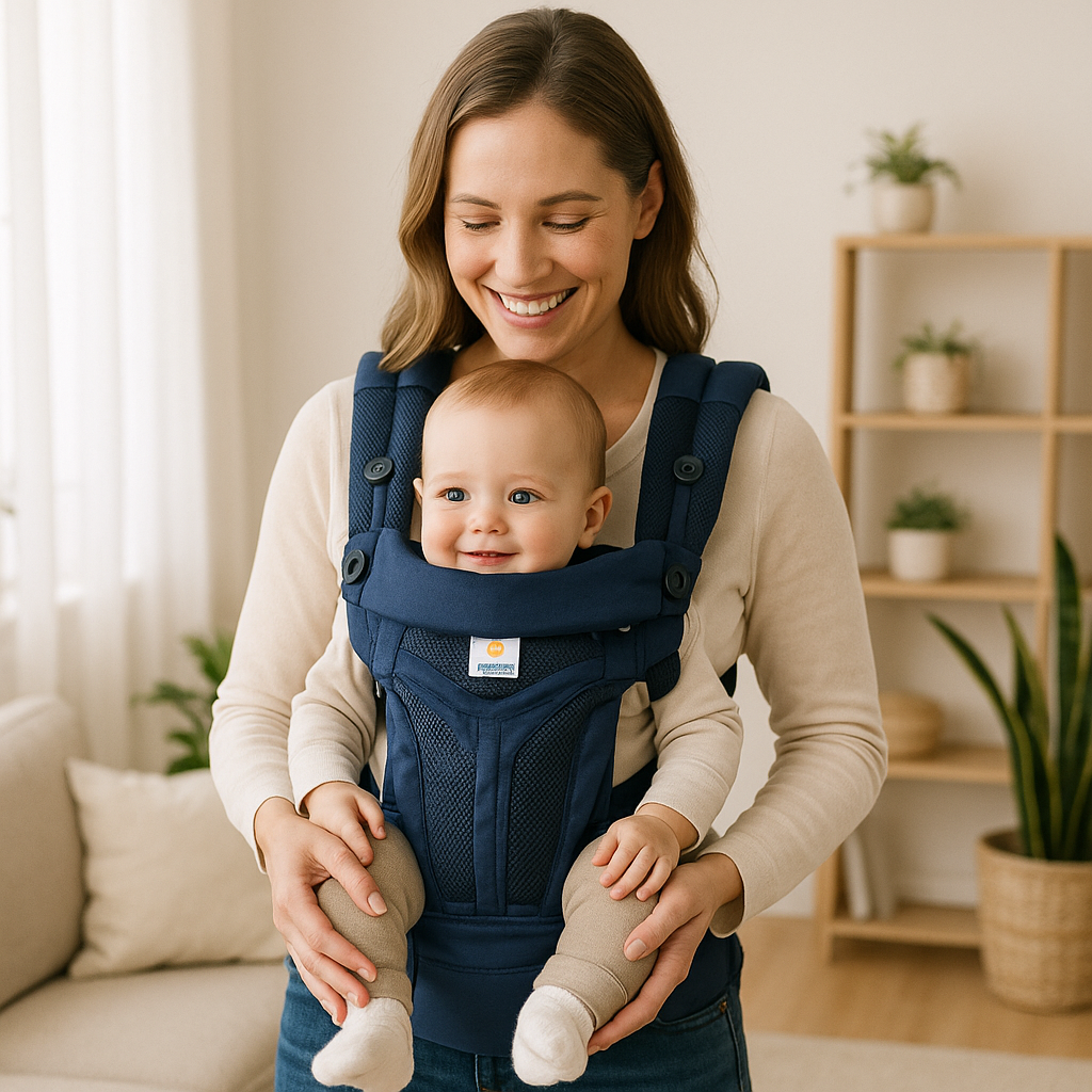 porte bebe physio bleu marine