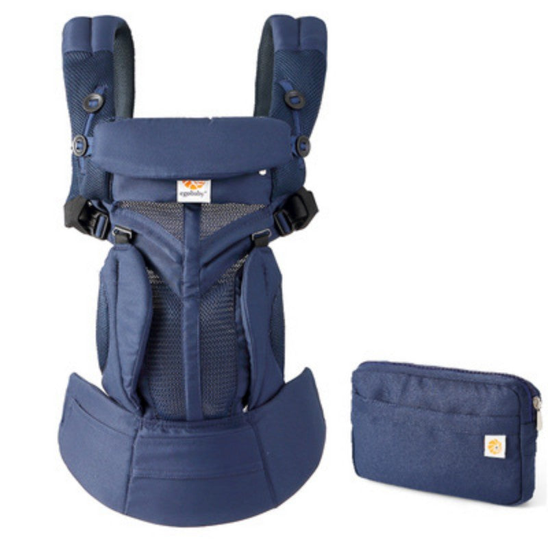 Porte bebe physio bleu