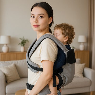 Porte bébé physiologique | ErgonoBaby - Mon bébé nomade
