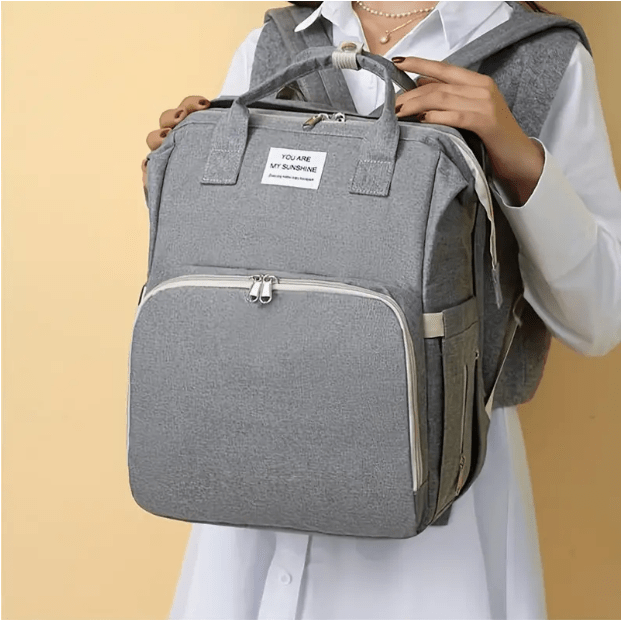 Sac à Dos à Langer - BigBackpack™ - Gris - Mon bébé nomade