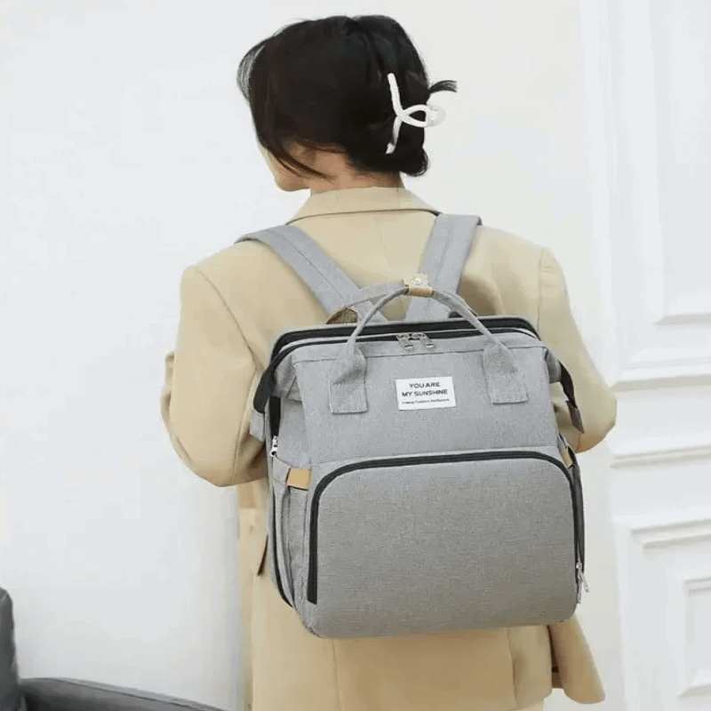 Sac à Dos à Langer - BigBackpack™ - Gris - Mon bébé nomade